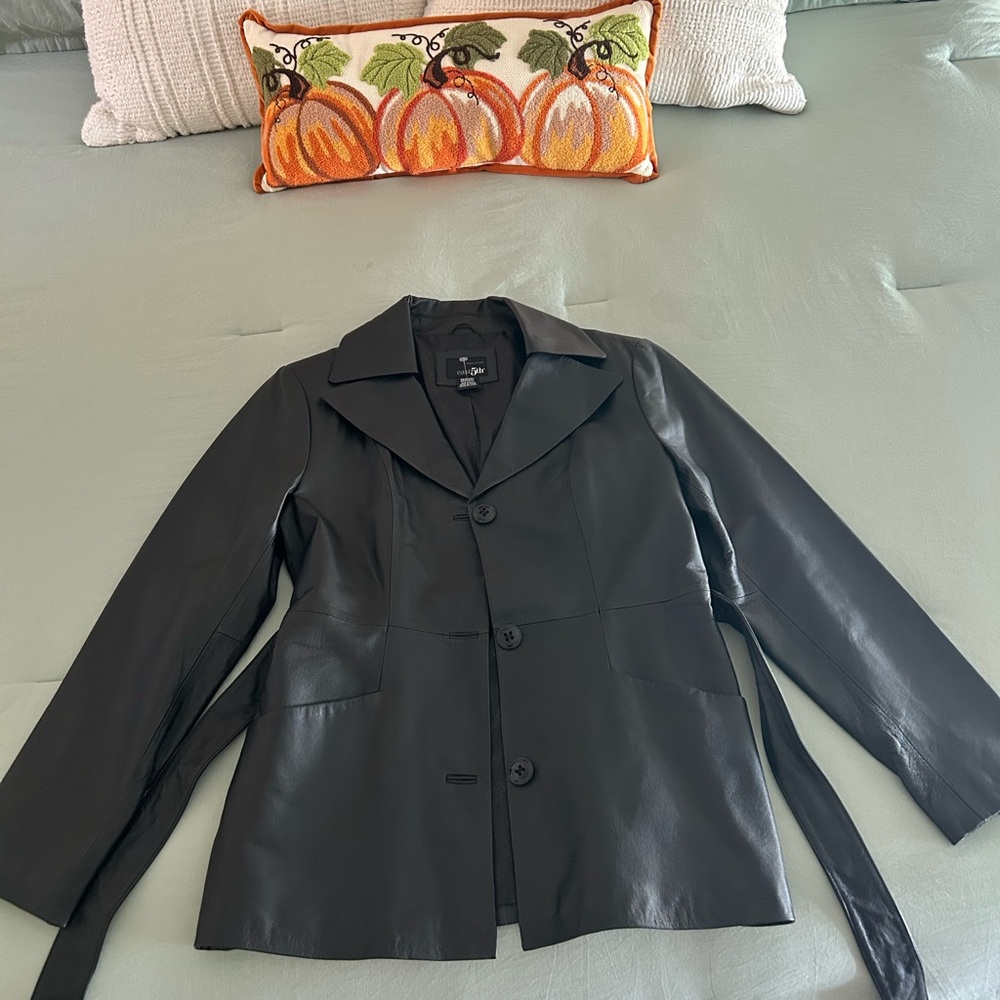 East 5th Women's Black Leather Jacket